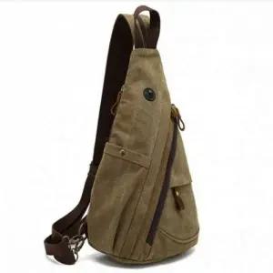 미니 슬링백 남성용 가방 빈티지 크로스백 캔버스