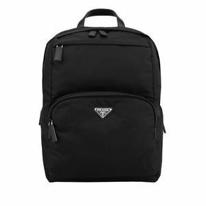 프라다 2VZ104 2DMG F0002 트라이앵글 로고 리나일론 백팩 블랙