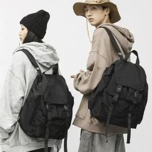 올블랙 백팩 포켓 남성 여성 학생 중학생 고등학생