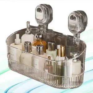 ( )물빠짐 욕실 무타공 선반 벽걸이 투명 욕실 선반 정리대 수납