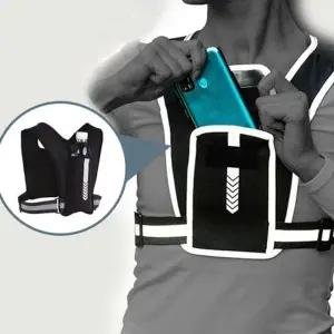 야간 러닝 조끼 트레일 반사 러닝 조끼 아웃도어 스포츠 수납