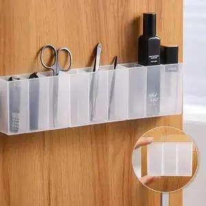 ( )다용도 벽 부착 정리함 벽걸이 벽 부착 수납함 3칸 소품