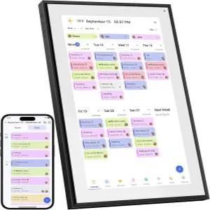 BQQJDD 15.6인치 디지털 캘린더 코어 차트 1920 * 1080P 풀 HD 터치스크린 인터랙티브 디스플레이 스마트