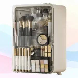 ( )메이크업 화장품 정리대 다단 투명 화장품 수납 진열대 립스틱