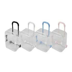 투명 미니 알약 캐리어 주얼리 모양 수납 보관함