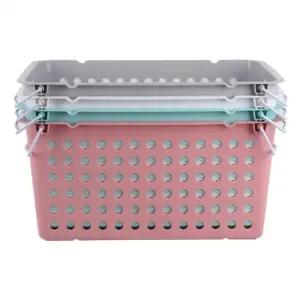 ( )스마일 키즈 수납바구니 7호 (색상랜덤)