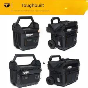호환  터프빌트 롤링 툴 케이스 휠이 달린 견고하고 스타일리시한 정리함 휴대용
