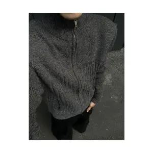 올요아 빈티지 가을 캐주얼 남친 니트 키작남 폴라 집업 스트리트 카디건 스웨터 꾹3