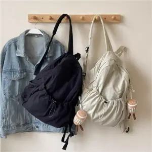 [기회공작소] 포켓 캔버스 스트링백팩  캔버스백  직장인   손가방