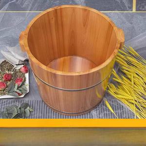원목 족욕통 마사지샵 습식 족탕기 이동식 우드색 35높이 각탕기 가정용 나무족욕
