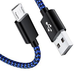 PS4 충전 케이블, Xbox One용 PS4 컨트롤러 충전기 코드, PS4 Pro 슬림 게임 콘솔, 마이크로 USB 케이블, 소니 플레이스테이션 4 듀얼쇼크 컨트롤러 코드 6피트용 긴 땋은 데이터 충전 와이어 USB 케이블