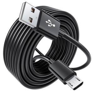 Xbox One 컨트롤러용 10FT 길이 PS4 충전기 코드, PS4 충전 케이블, Xbox One S/X 슬림 엘리트 컨트롤러용 마이크로 USB 케이블, 소니 플레이스테이션 4 컨트롤러 게임 콘솔용 듀얼쇼크 4 데이터 코드 와이어