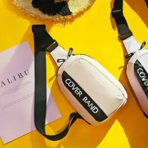 슬링백 캐주얼 크로스백 보조 가방 핑크