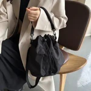 여성 복조리 투포켓 백팩 페미닌 미니 휴대용 가방