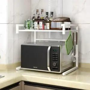 전자레인지선반 수납장 밥솥 렌지대 진열장 오븐렉 광파 수납장 선반 2단 거실 철제 밥솥 전자 대
