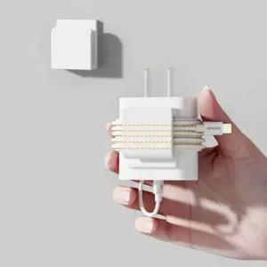 충전기 케이블 선정리 홀더 2p 수납 버클 거치대 게이밍 정리 컴퓨터 위선 멀티탭 걸이 홀더 고정클립