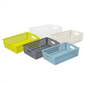 그레이 - 바구니 2호 마이룸센스업바스켓 수납 정리 다용도 플라스틱바구니