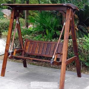 방부목그네 철제요람 실외 실내 흔들의자 원목 다인원 행거의자 금전