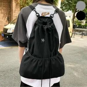 나일론 백팩 스트링 여성백팩 가방 캐주얼 여행용백팩여행가방 복조리 남자