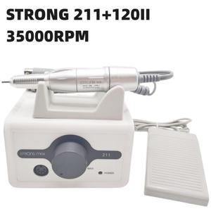 65W 네일 드릴 Strong 211 매니큐어 기계 페디큐어 도구 45K STRONG 210 102L 120II H37L1 마라톤 핸드 피