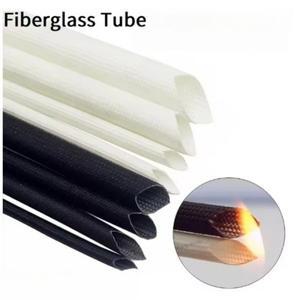 2510M ID 1mm-35mm 꼬임형 유리섬유 슬리브 600도 고온 화학 튜브 슬