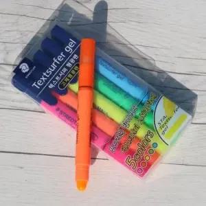 형광펜세트 스테들러 번지지않는 고체형광펜 Textsurfer gel 5색