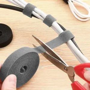 케이블타이 TC 잘라쓰는 선정리 찍찍이 테이프 1.5cmX1.5m