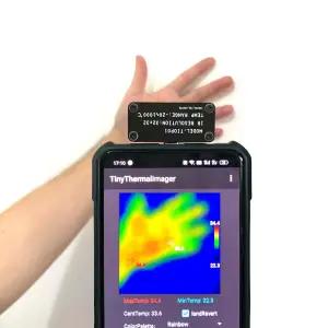TIOP01 휴대용 적외선 열 카메라 IR 이미저 USB 타입-C -20°C-1000°C 32 X 해상도