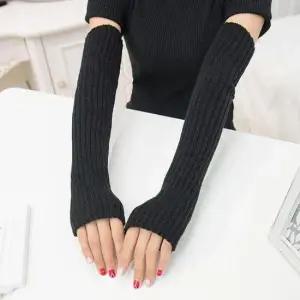 워머 롱골지핸드워머 팔토시 겨울 니트워머 방한 장갑