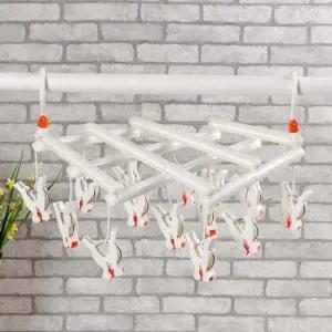 빨래 집게 건조대 14p 빨래행거 손수건건조대 빨래건조집게