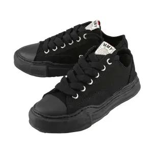 미하라 야스히로 A01FW702 BLACK BLACK 피터슨 OG 캔버스 스니커즈