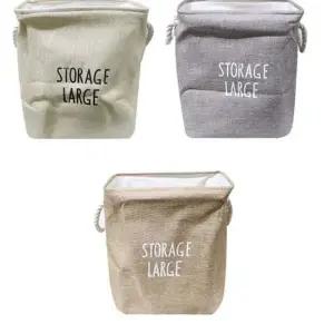 프린팅 사각 빨래바구니 중 빨래통 세탁 분리수거