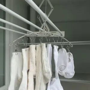 빨래집게 양말 스텐 옷걸이 8구 미니건조대 ZF