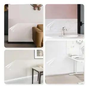 무점착 투명 시트지 벽면 보호 필름 방수 주방 45cmx3m 벽지 벽변보호 오염 방지