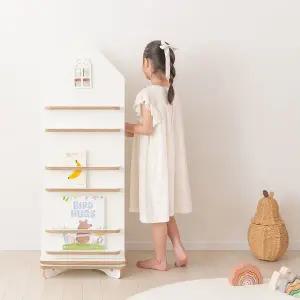 [꼬메모이] 뉴포레스트 메종 회전책장 4단 / HPL 자작나무 이동식책장