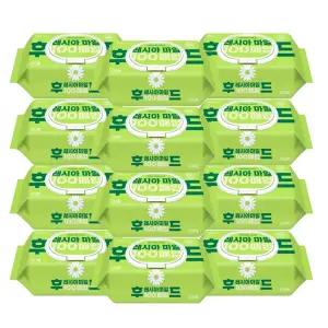 [온누리상품] 코디 후레시아 마일드 물티슈 캡형 100매 12개