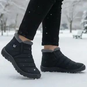 남성 사이드 지퍼 부츠 겨울 패딩부츠 퀼팅부츠