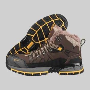 방한 안전화 소가죽 중단화 건설 신발 논슬립