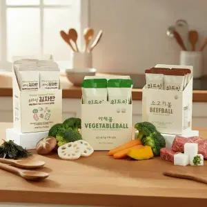 [위드잇] 유기농 야채볼 12개입 + 한우 소고기볼 12개입 + 김자반 12개입