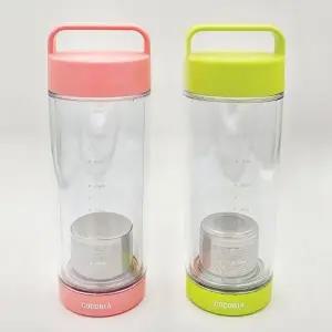 ( )480ml (핑크) 텀블러 물병 휴대용 등산 중등 초등 입학 필터 티포트 스마트 에코