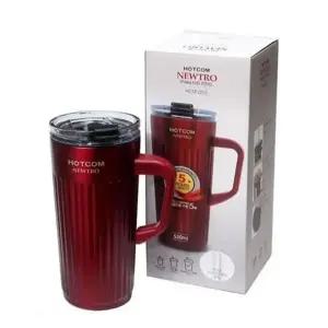 ( )텀블러 텀블러 핫콤 520ml 물병 등산 휴대용 입학 버건디 보온 보냉 초등 중등