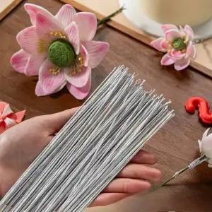 꽃철사 그린 꽃줄기 철사 크리스마스 축하 신부 부케 홈 꽃병 박스 수공예 재료 저렴한