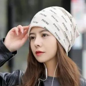 모자 겨울 면비니 넥워머 간절기 in 여성 챙없는모자 와치캡 면 캡없는모자 여성 복면 비니 아동면