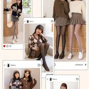 착시 스타킹 기모 겨울 팬티 살색 압박 밴드