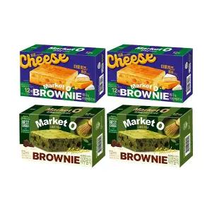 마켓오 브라우니 체다&까망베르맛 12입, 2개+브라우니 말차 12입, 2개