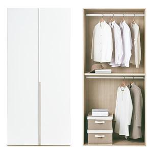 한샘 바이엘 글로시 옷장 100cm(높이216cm) 화이트 하이글로시 2단 행거형