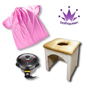 좌훈세트 / 좌훈치마 원목좌훈의자 냄비 좌훈기