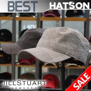 [햇츠온]K0JT419 JILL STUART 브랜드 남자 여자 공용 무지 메탈 로고 사계절 밀리터리캡 군모 군인 모자 AD