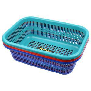 광신 뷰티나광주리 대 플라스틱광주리 사각 바스켓 다용도 바구니