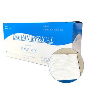 대한 부직포거즈 4inchX4inchX4P 200매 드레싱 거즈